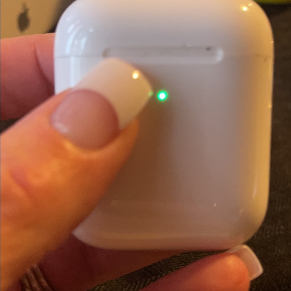 Apple air pods with wireless charging case